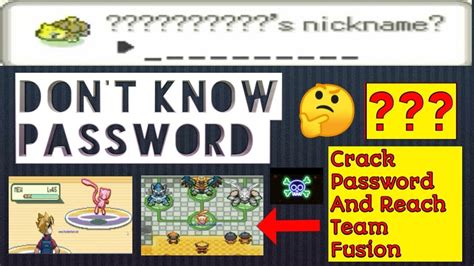 pokemon glazed passwords|Three Password Fusion Lab (Pokemon Glazed) .